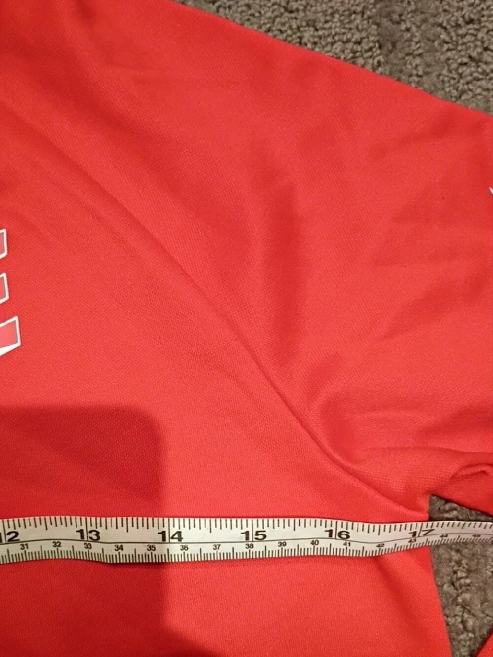 Nike Kids Medium Coral-Red Pullover Hoodie with White Swoosh